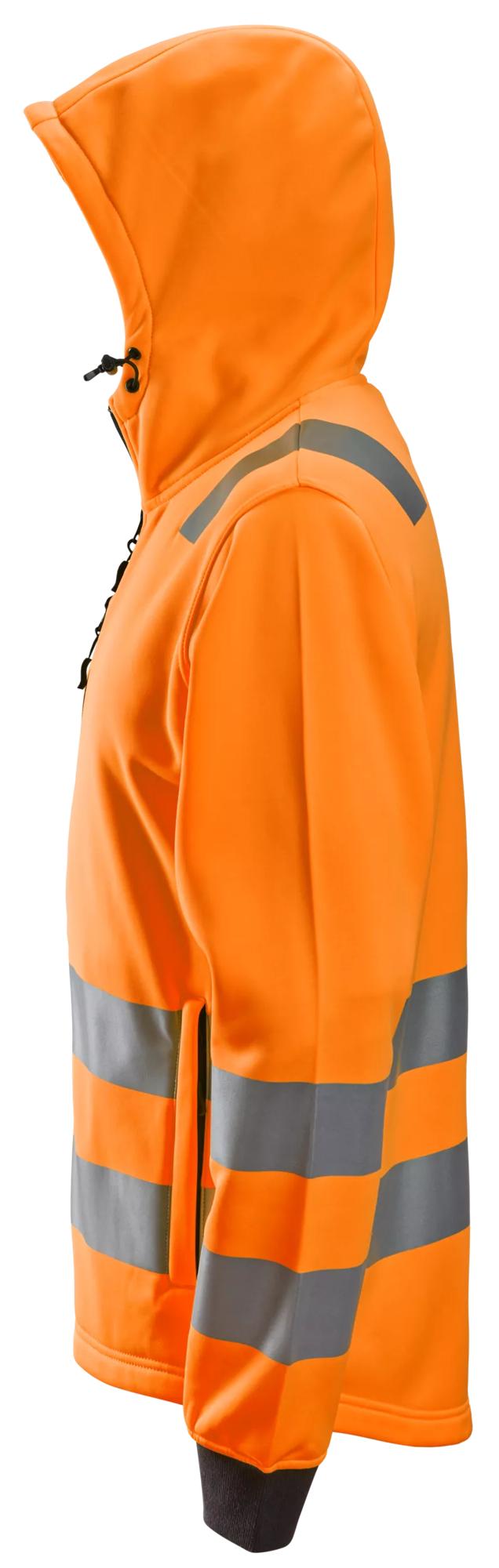Snickers High-Vis Class 2/3, Full Zip Hoodie