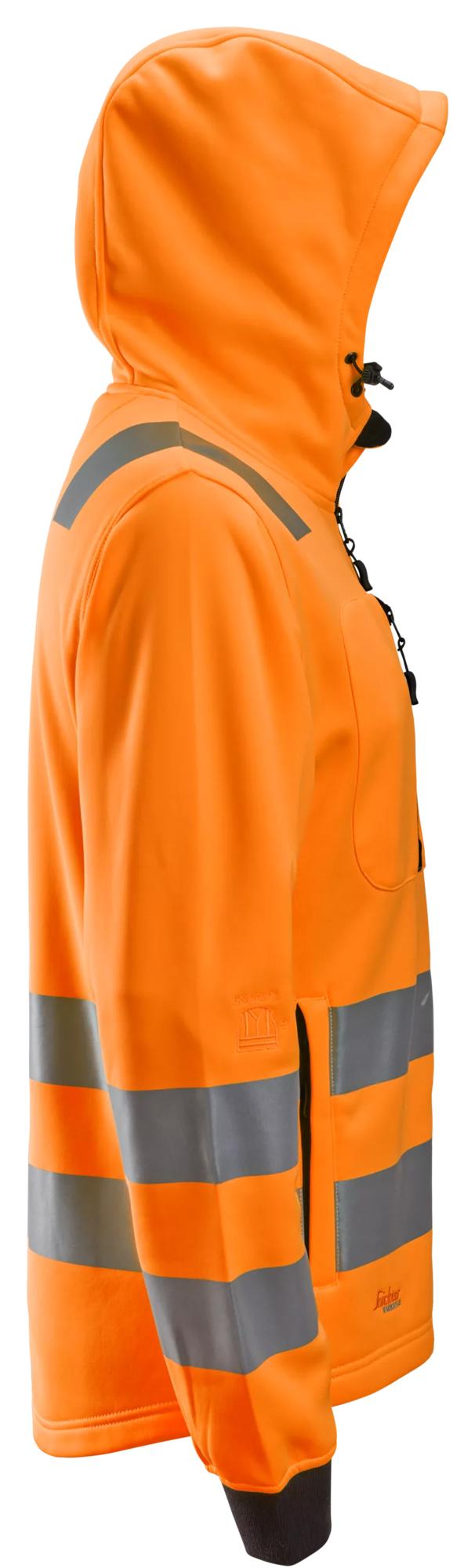 Snickers High-Vis Class 2/3, Full Zip Hoodie