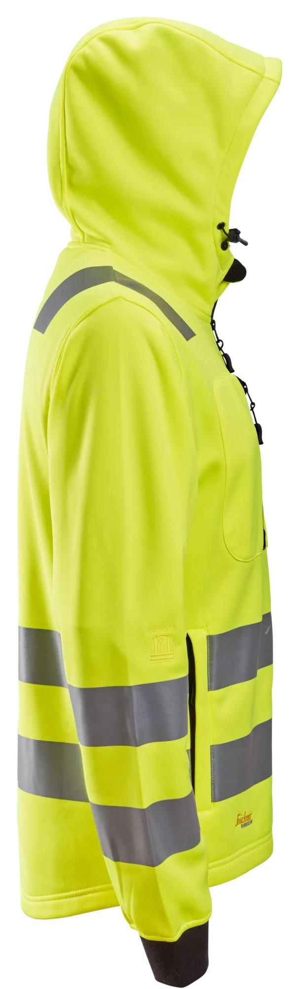 Snickers High-Vis Class 2/3, Full Zip Hoodie