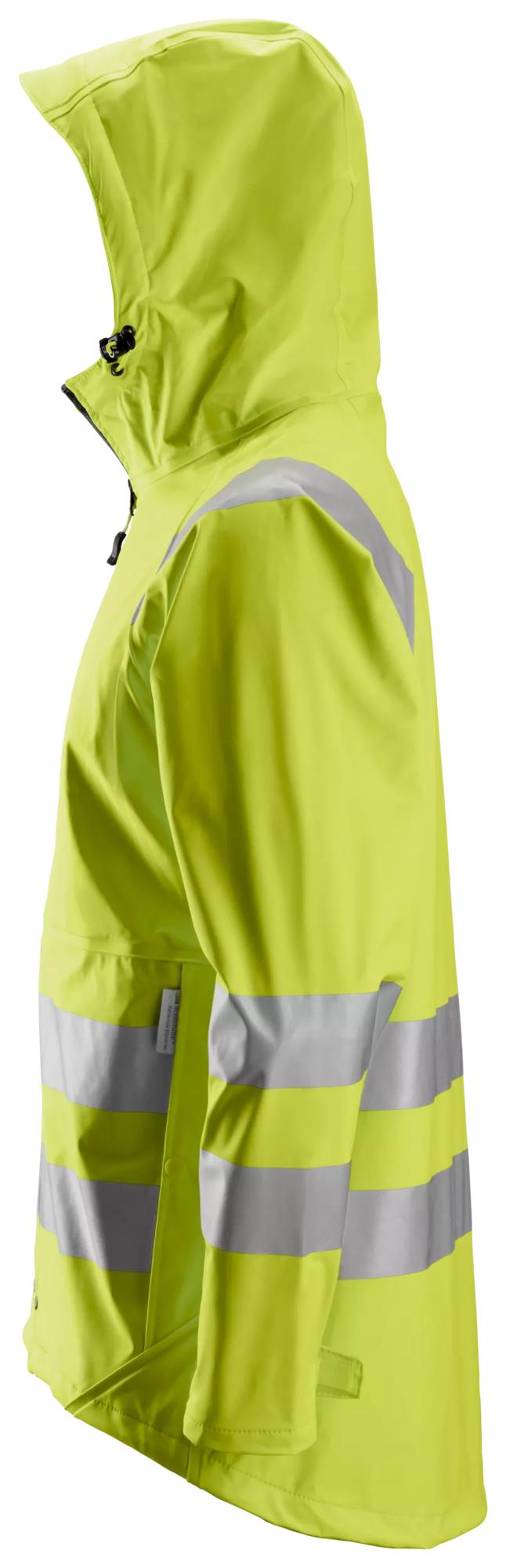 Snickers High-Vis PU Rain Jacket Class 3