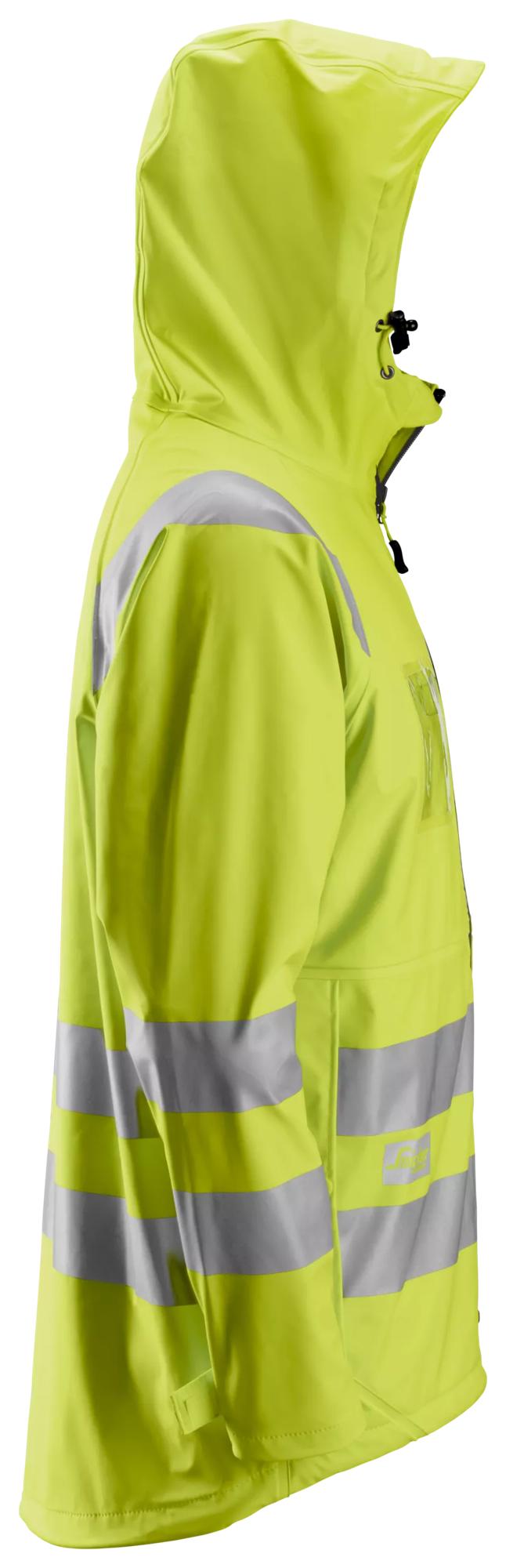 Snickers High-Vis PU Rain Jacket Class 3