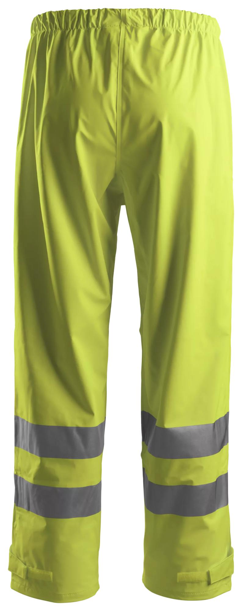 Snickers High-Vis PU Rain Trousers Class 2