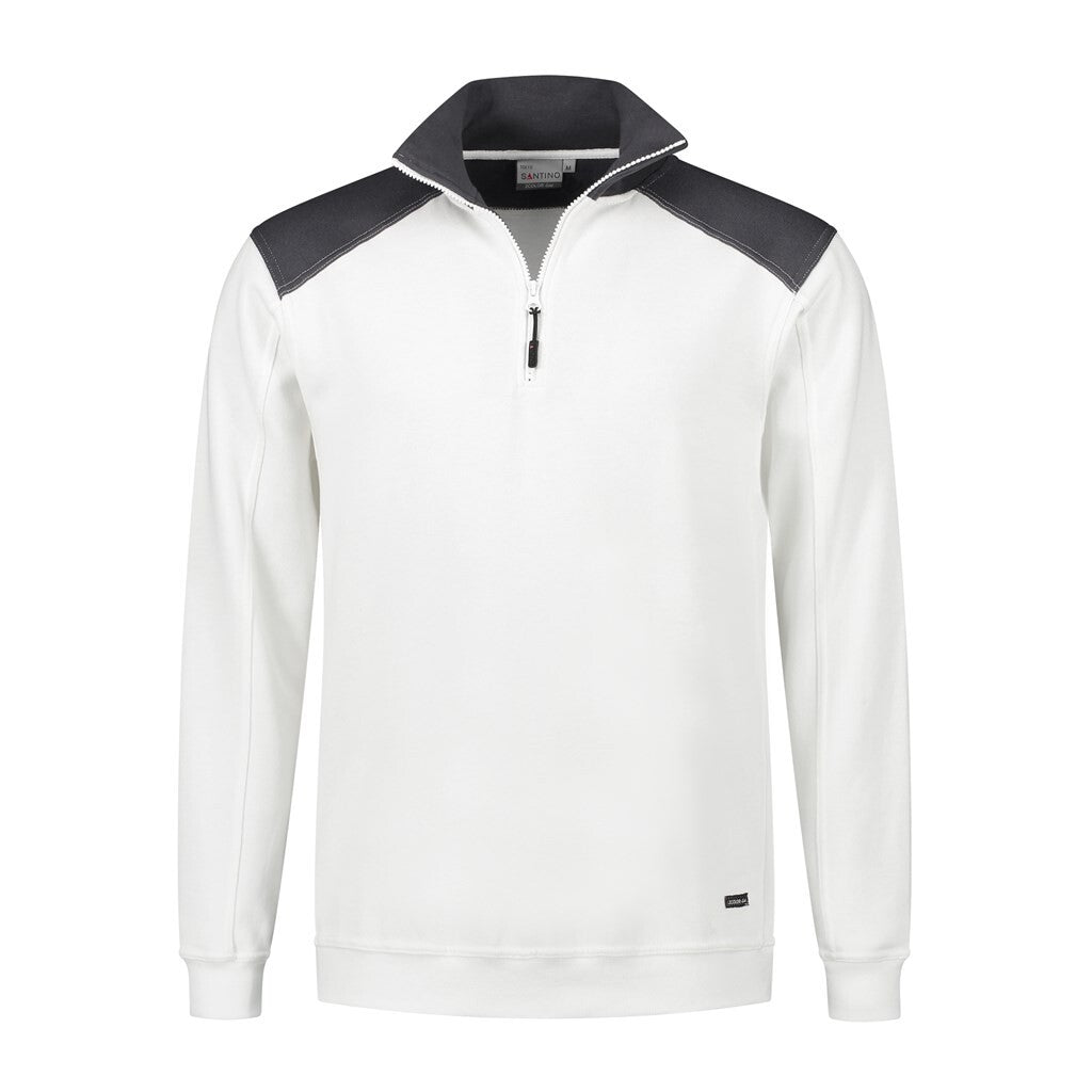 Santino antino Zipsweater Tokyo - White / Graphite - XXL