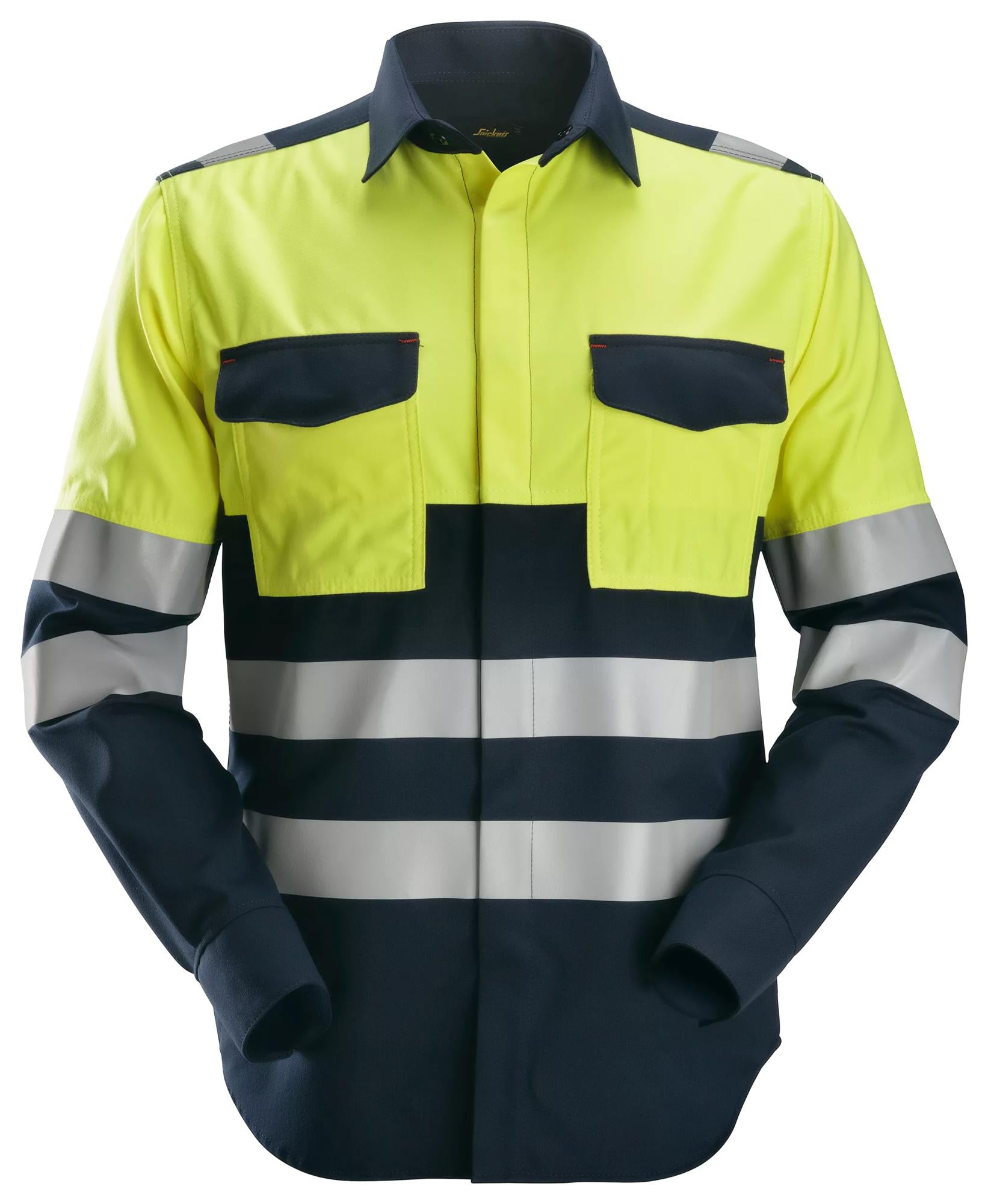 Snickers ProtecWork, Long Sleeve Shirt, High-Vis Class 1