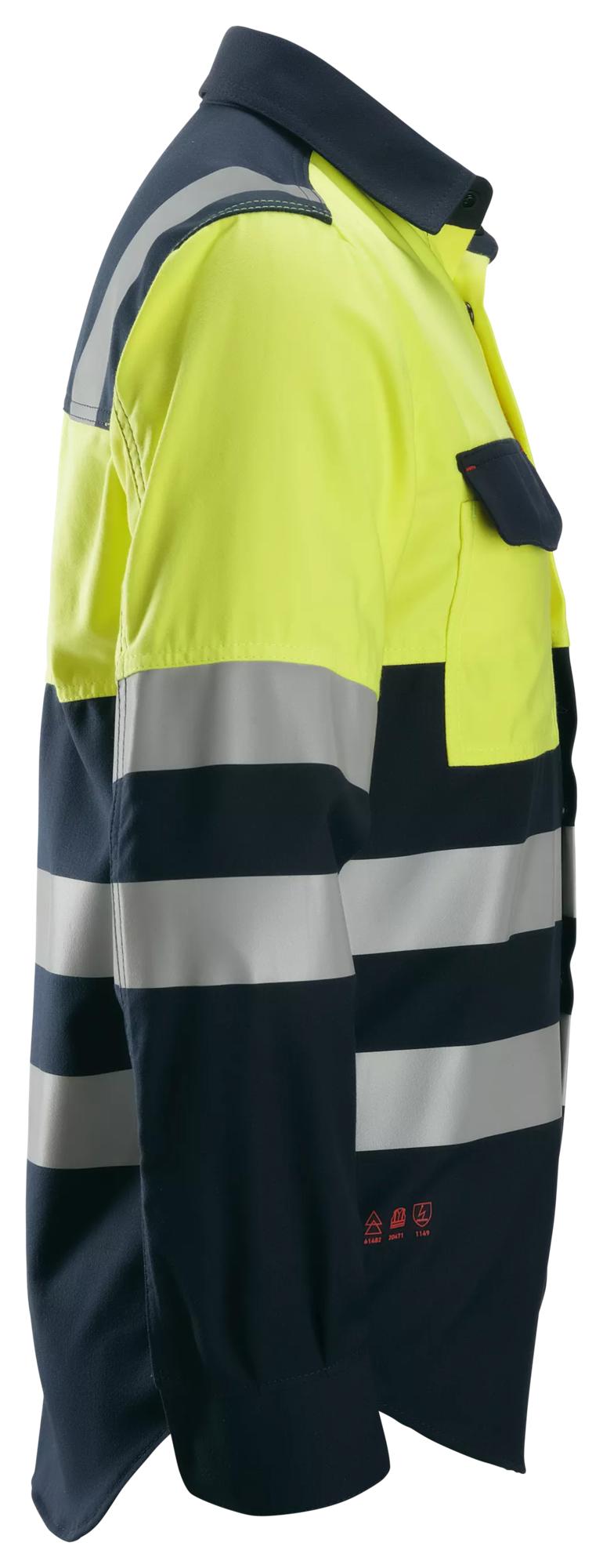 Snickers ProtecWork, Long Sleeve Shirt, High-Vis Class 1