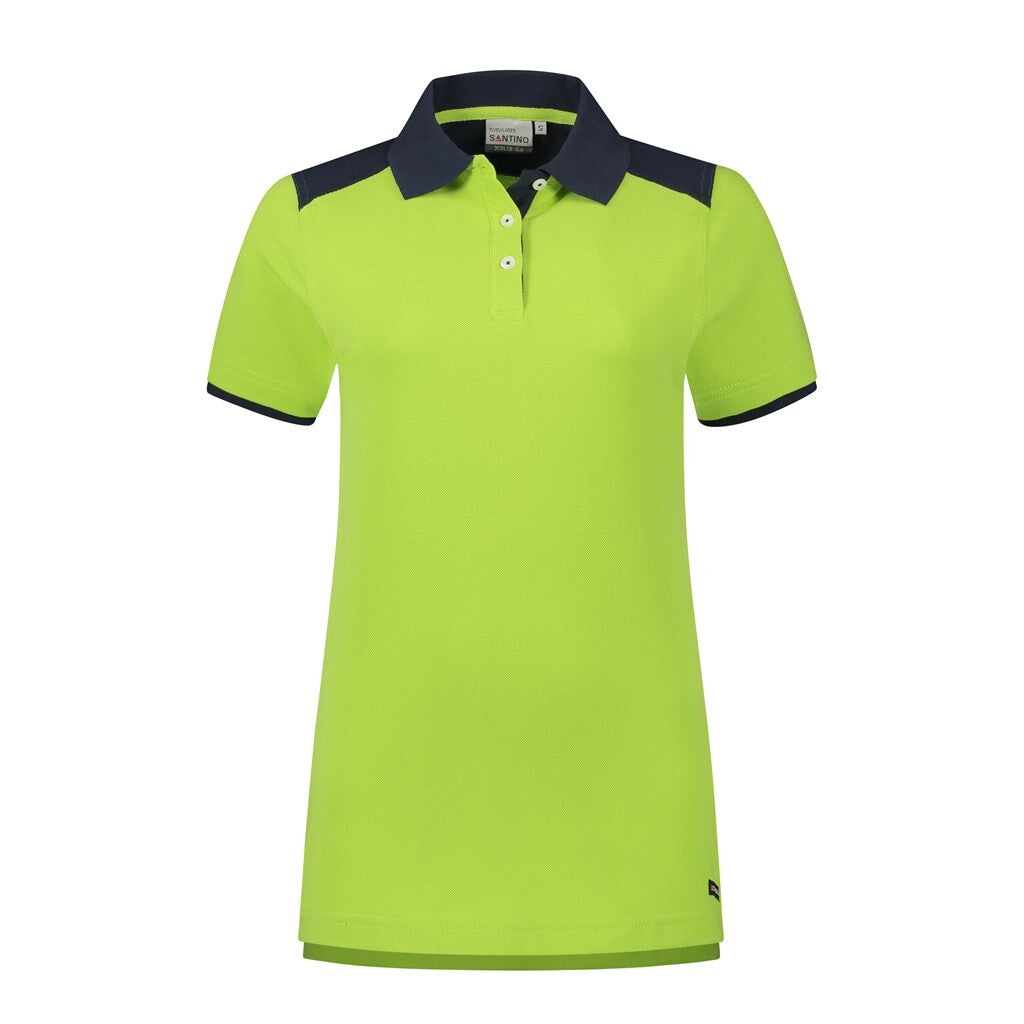Santino antino Poloshirt Tivoli Ladies - Lime / Real Navy - XXL