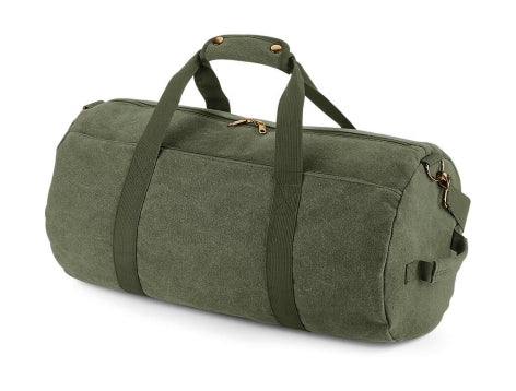 Bagbase Vintage Canvas Barrel Bag