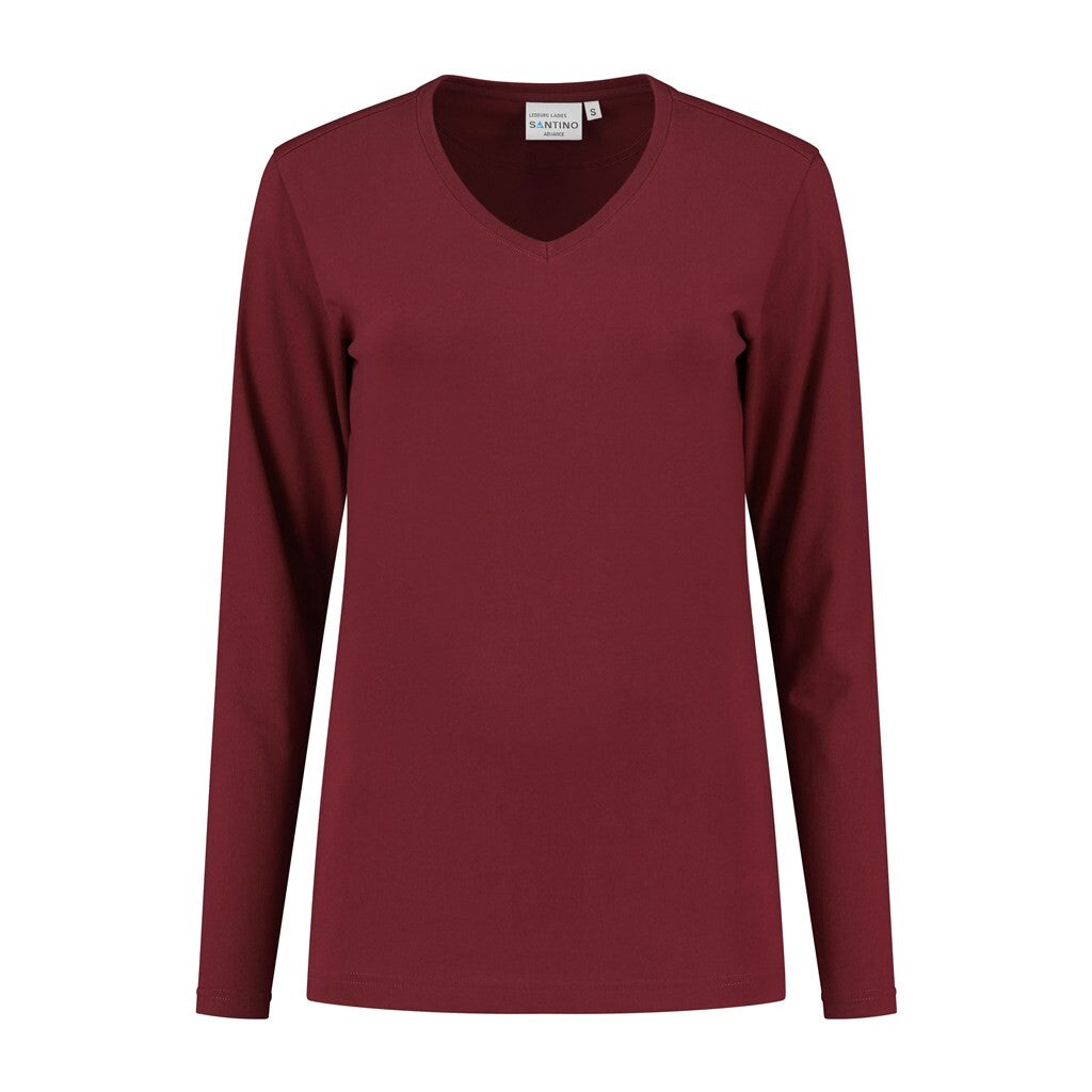 Santino antino T - shirt Ledburg Ladies - Burgundy - XXL