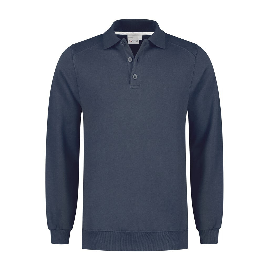 Santino antino Polosweater Ramon Deni - Denim - XXL