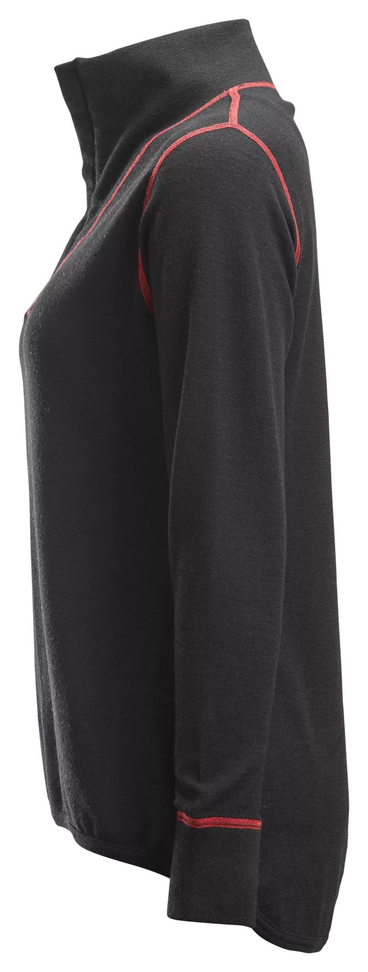 Snickers ProtecWork, Women's Half Zip Wool Long Sleeve Shirt