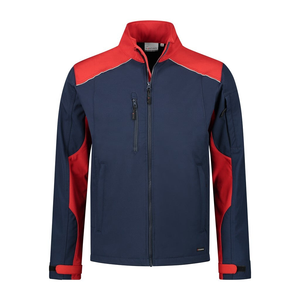 Santino antino Softshell Jacket Tour - Real Navy / Red - XXL