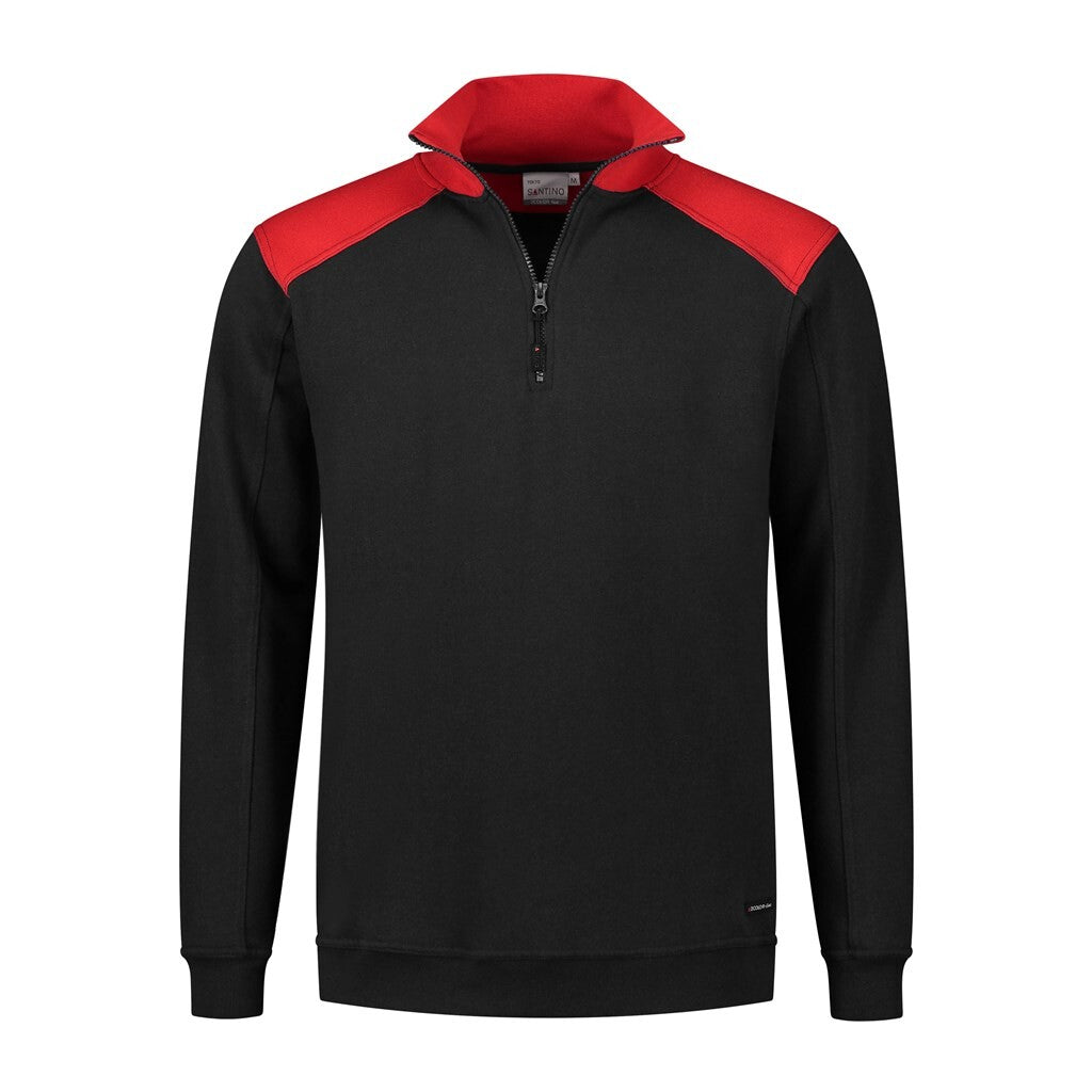 Santino antino Zipsweater Tokyo - Black / Red - XXL