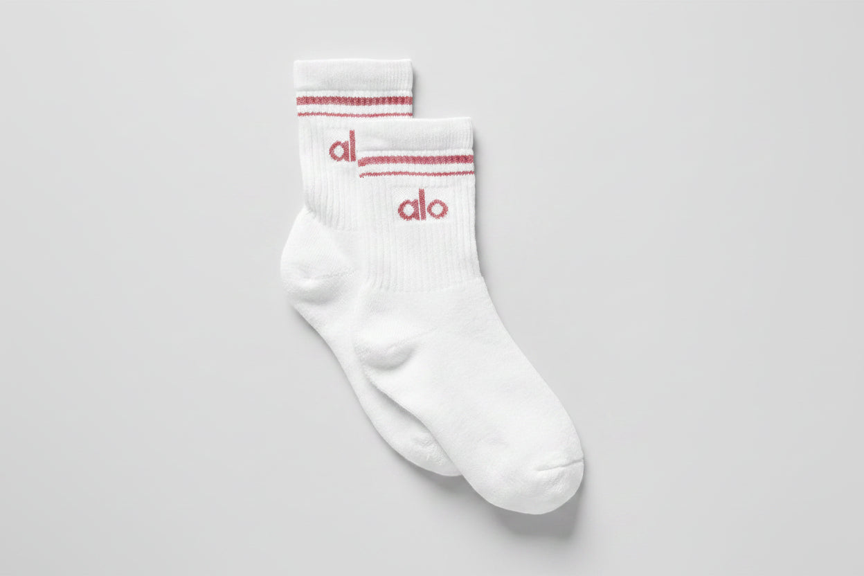 Alo Unisex Half-Crew Throwback Sock