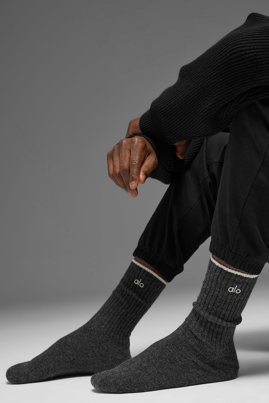 Alo Unisex Wool Cashmere Light Frosted Sock