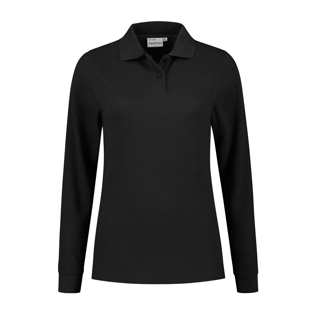 Santino antino Poloshirt Matt Ladies - Black - XXL