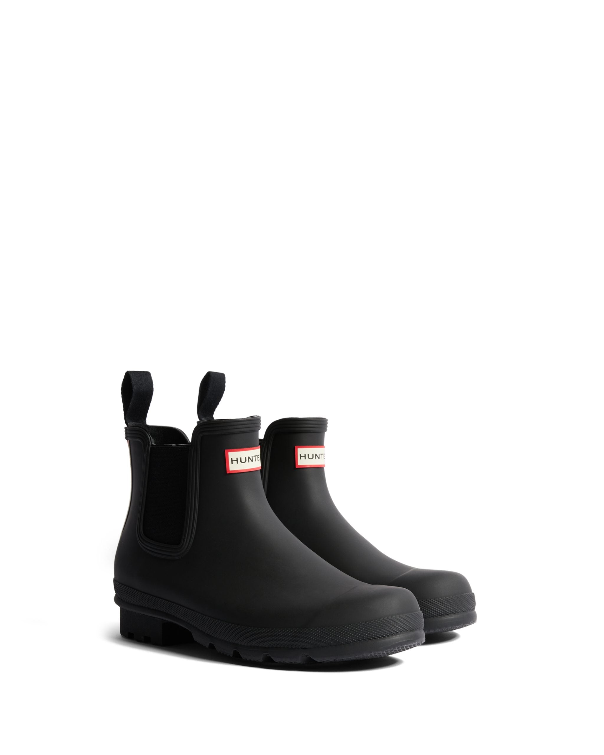 Hunter Men's Original Chelsea Tri Logo Boot - Black - 15