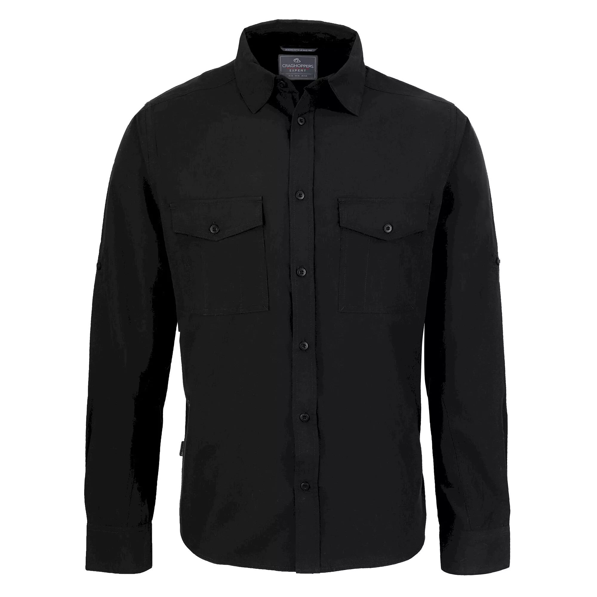 Craghoppers Men' Expert Kiwi Long Sleeved Shirt - Black - S