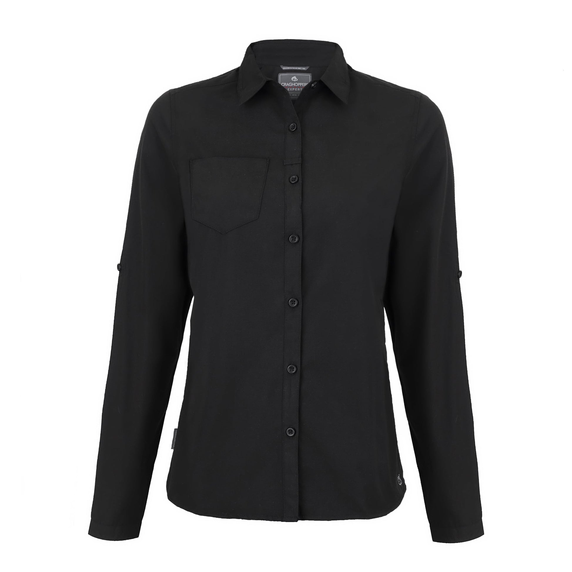 Craghoppers Women's Expert Kiwi Long Sleeved Shirt - Black - 20