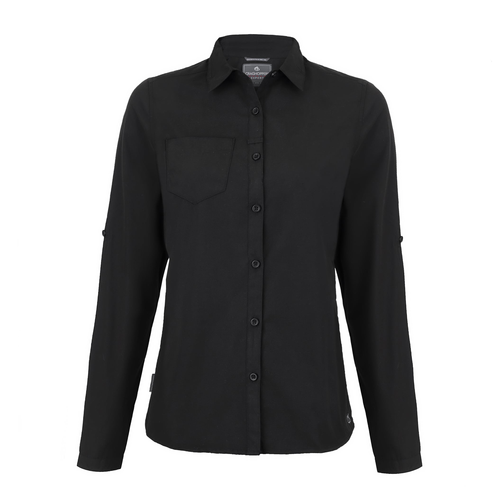 Craghoppers Women's Expert Kiwi Long Sleeved Shirt - Black - 20
