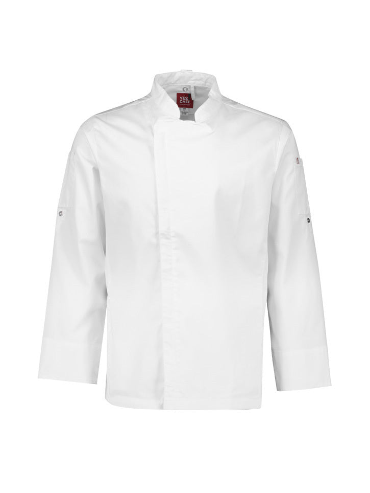 VMG Clothing Mens Alfresco Long Sleeve Chef Jacket