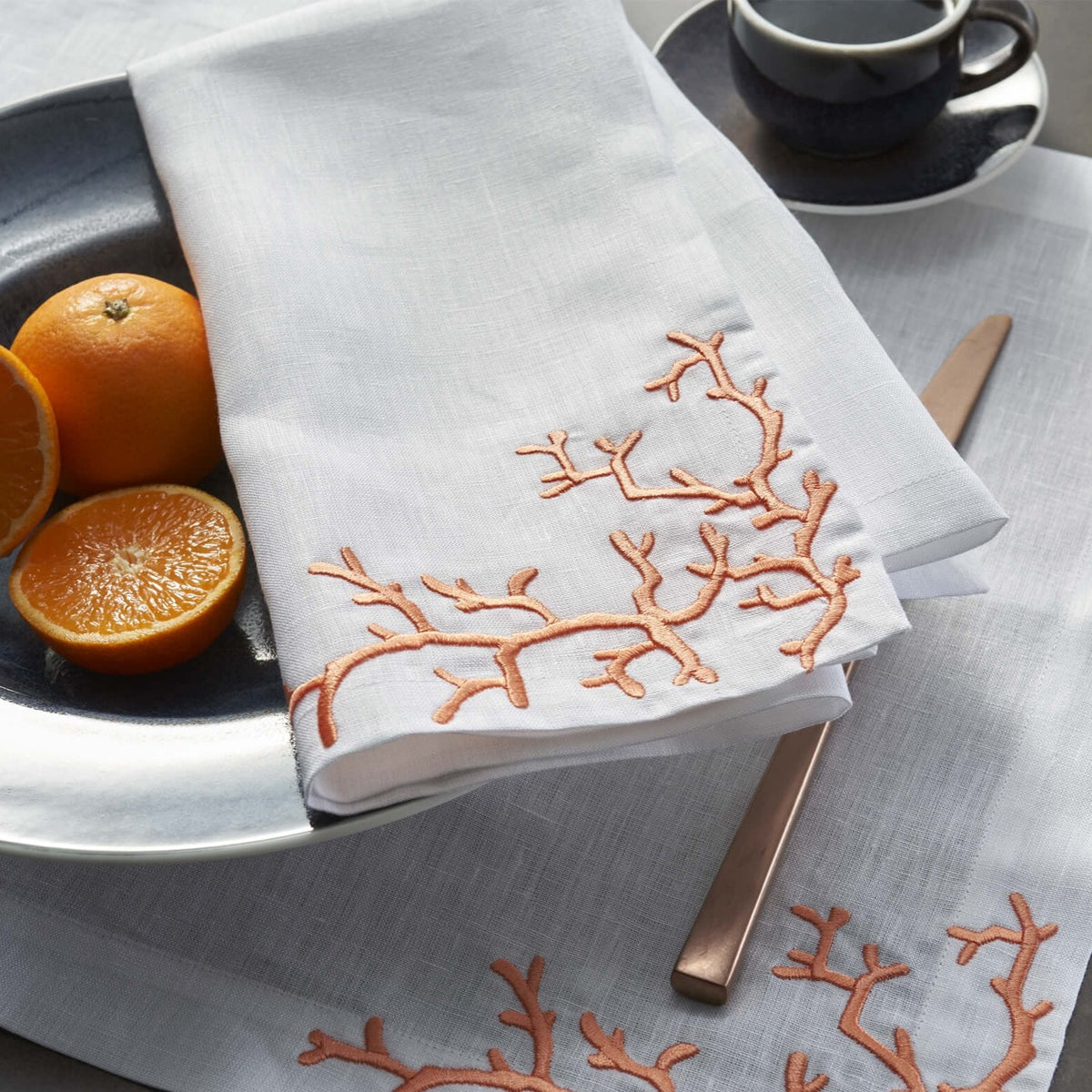 Heirlooms Coral Napkin