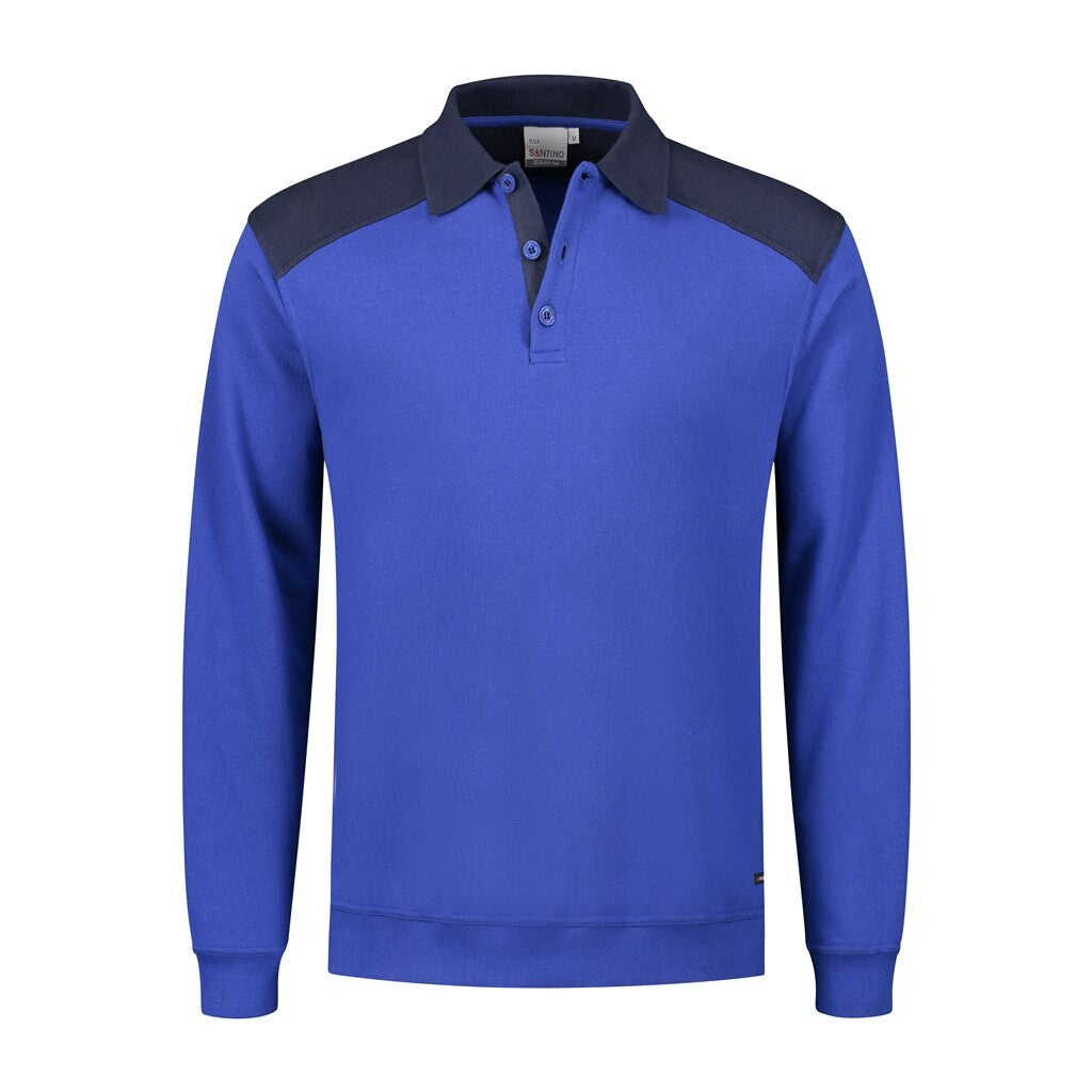 Santino antino Polosweater Tesla - Royal Blue / Real Navy - XXL