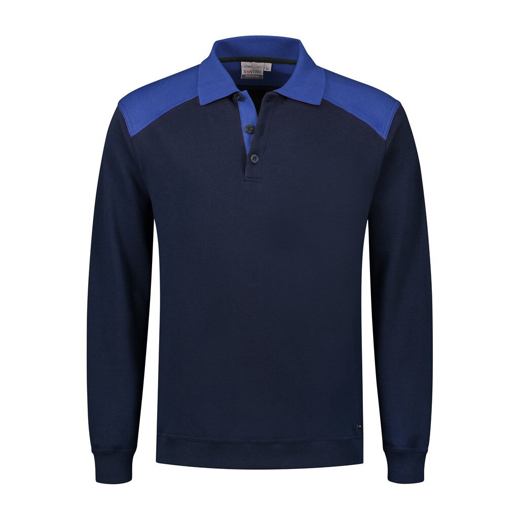 Santino antino Polosweater Tesla - Real Navy / Royal Blue - XXL