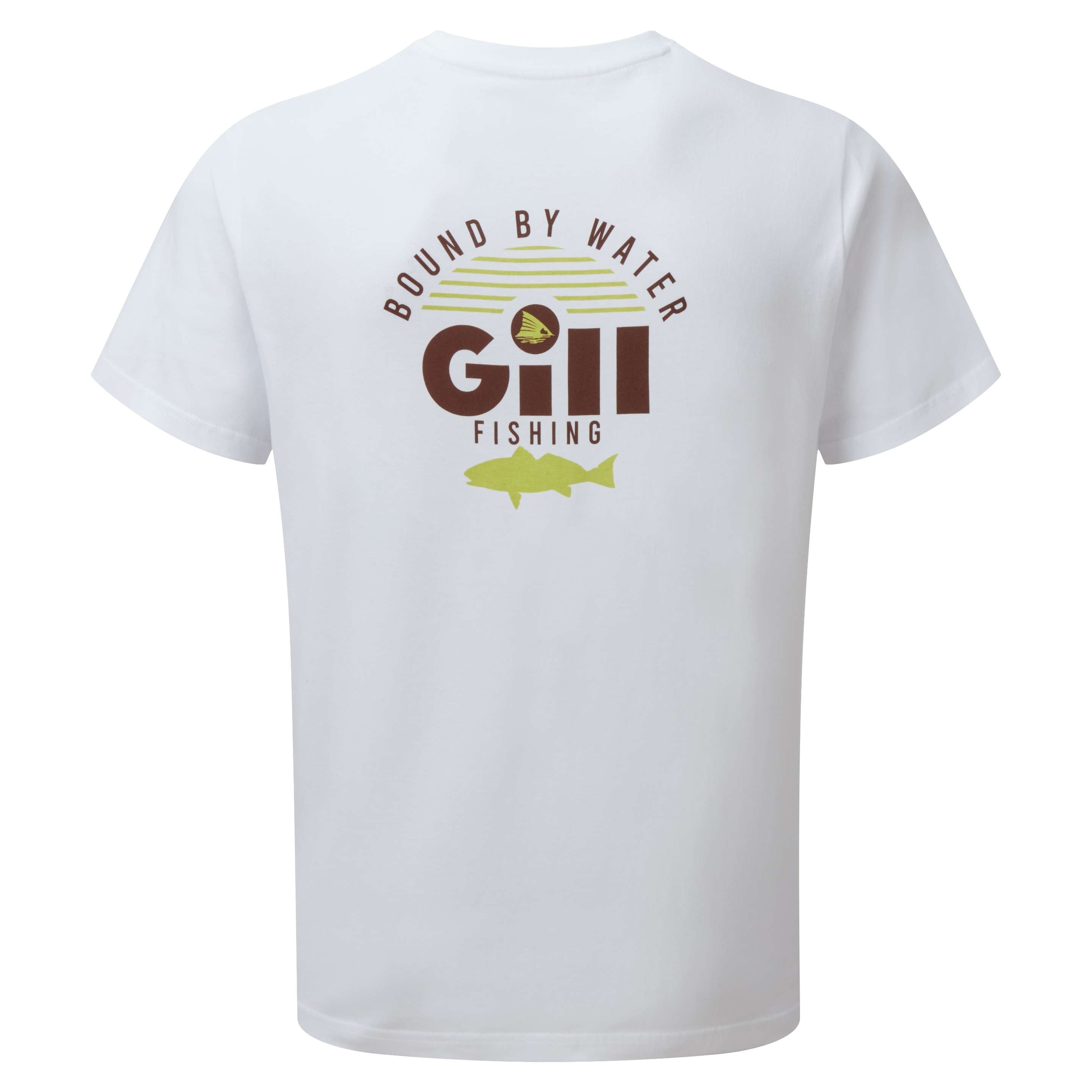 Gill Graphic T-Shirt in White & Chocolate