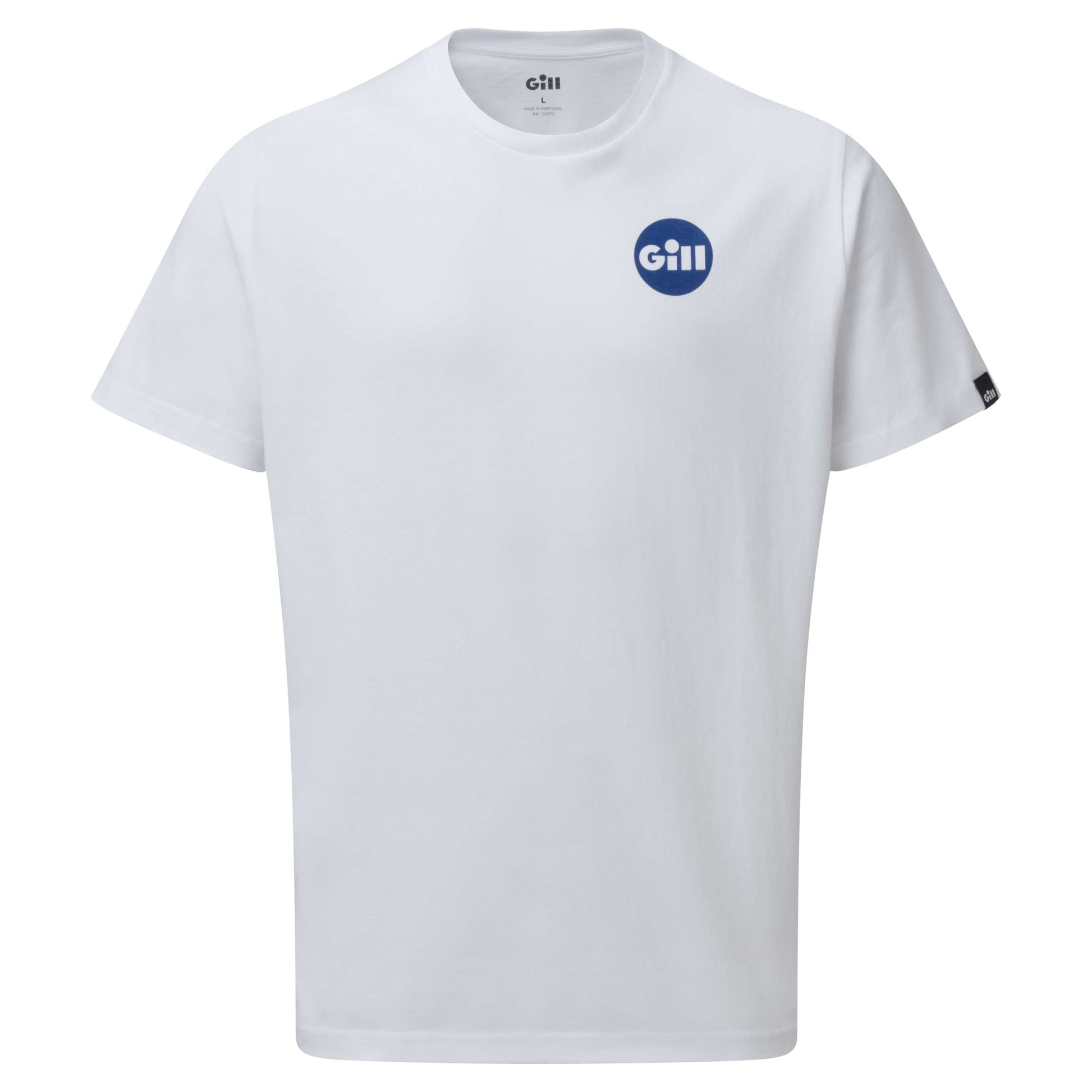 Gill Graphic T-Shirt in White & Blue