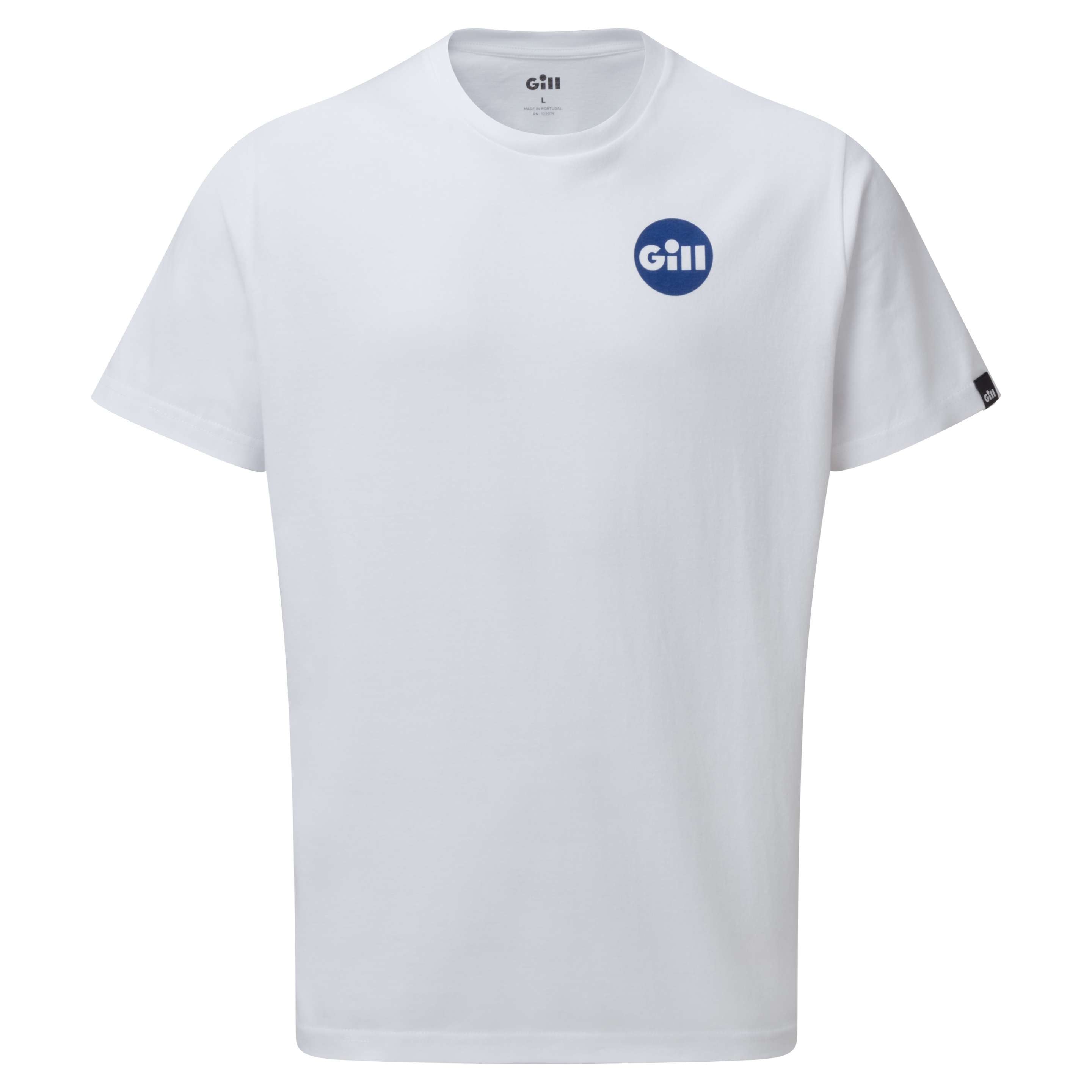 Gill Graphic T-Shirt in White & Blue