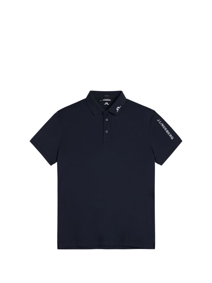 J.Lindeberg Men' Tour Tech Reg Fit Golf Polo - Black - S