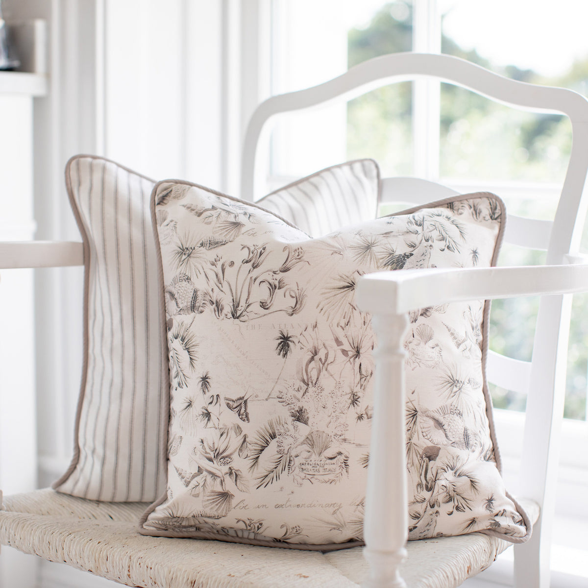 Heirlooms Warm Harbour Decorative Cushion in Morning Mist