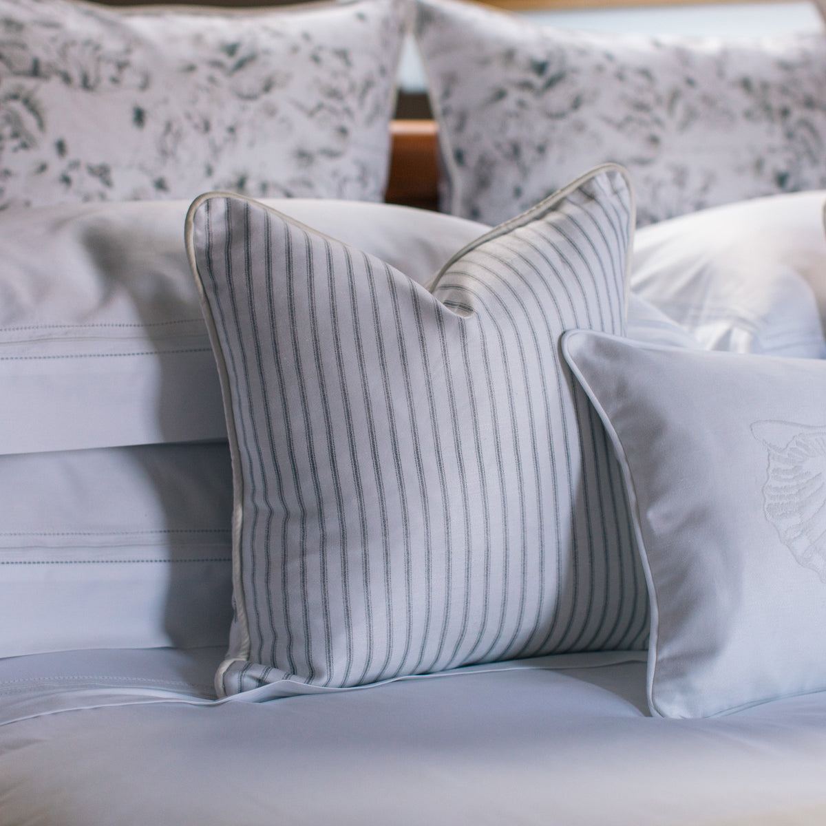 Heirlooms Warm Harbour Decorative Cushion in Shell White
