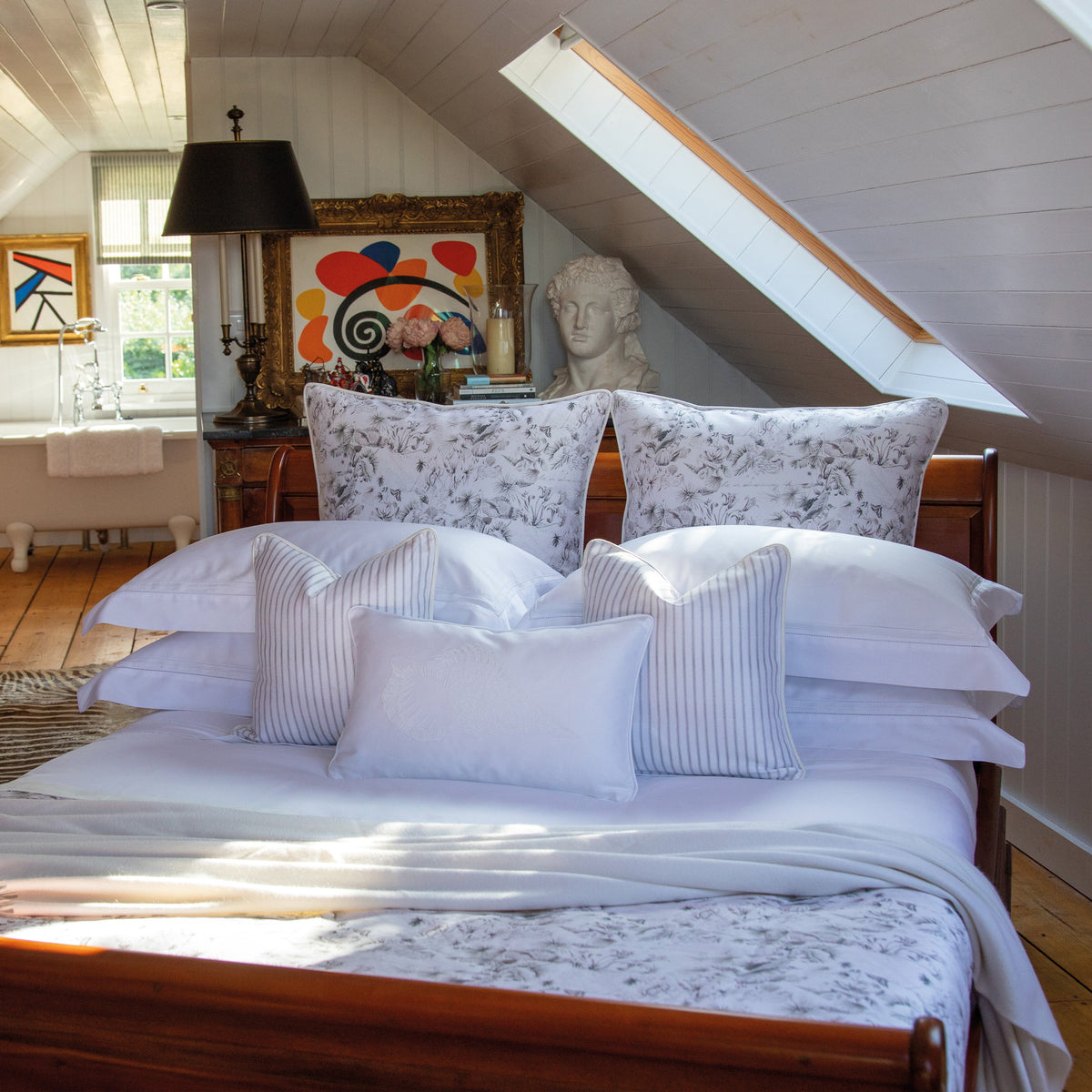 Heirlooms Warm Harbour Duvet Cover in Shell White