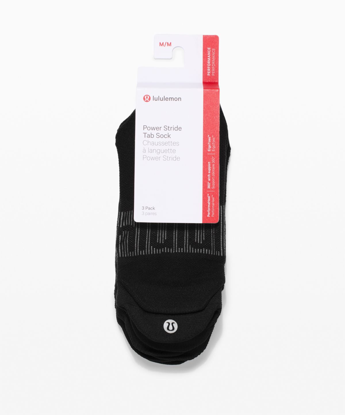 Lululemon Women's Power Stride Tab Socks *3 Pack