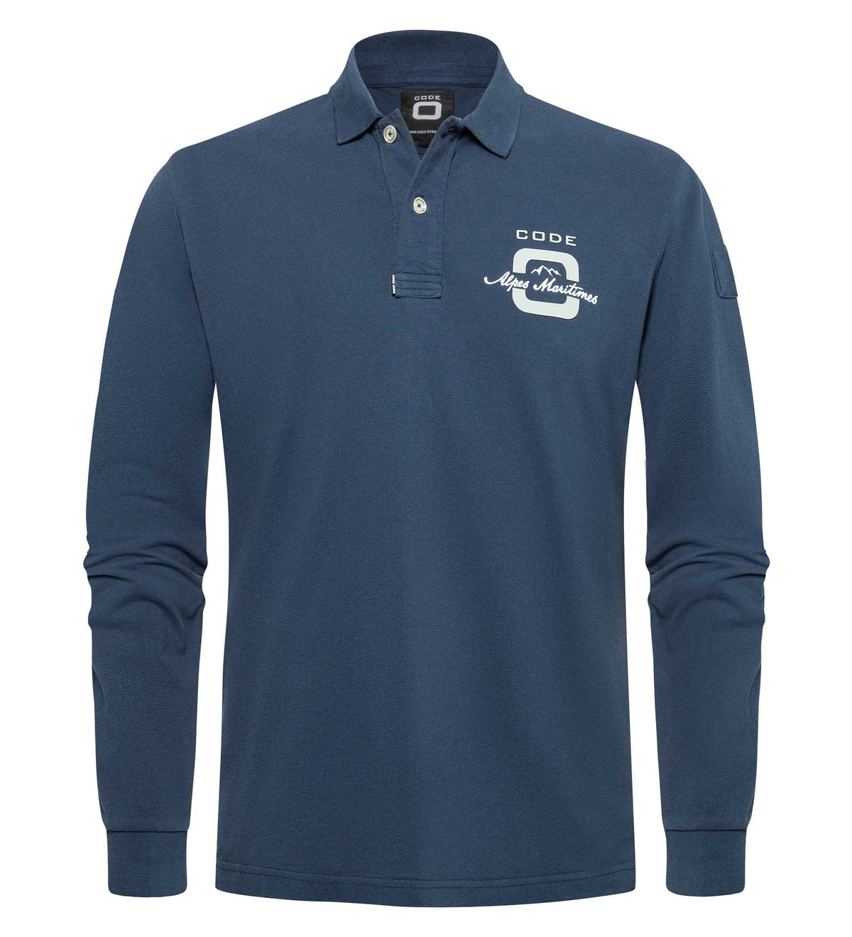 Code Zero Long Sleeve Polo Shirt Men Alpes Maritimes
