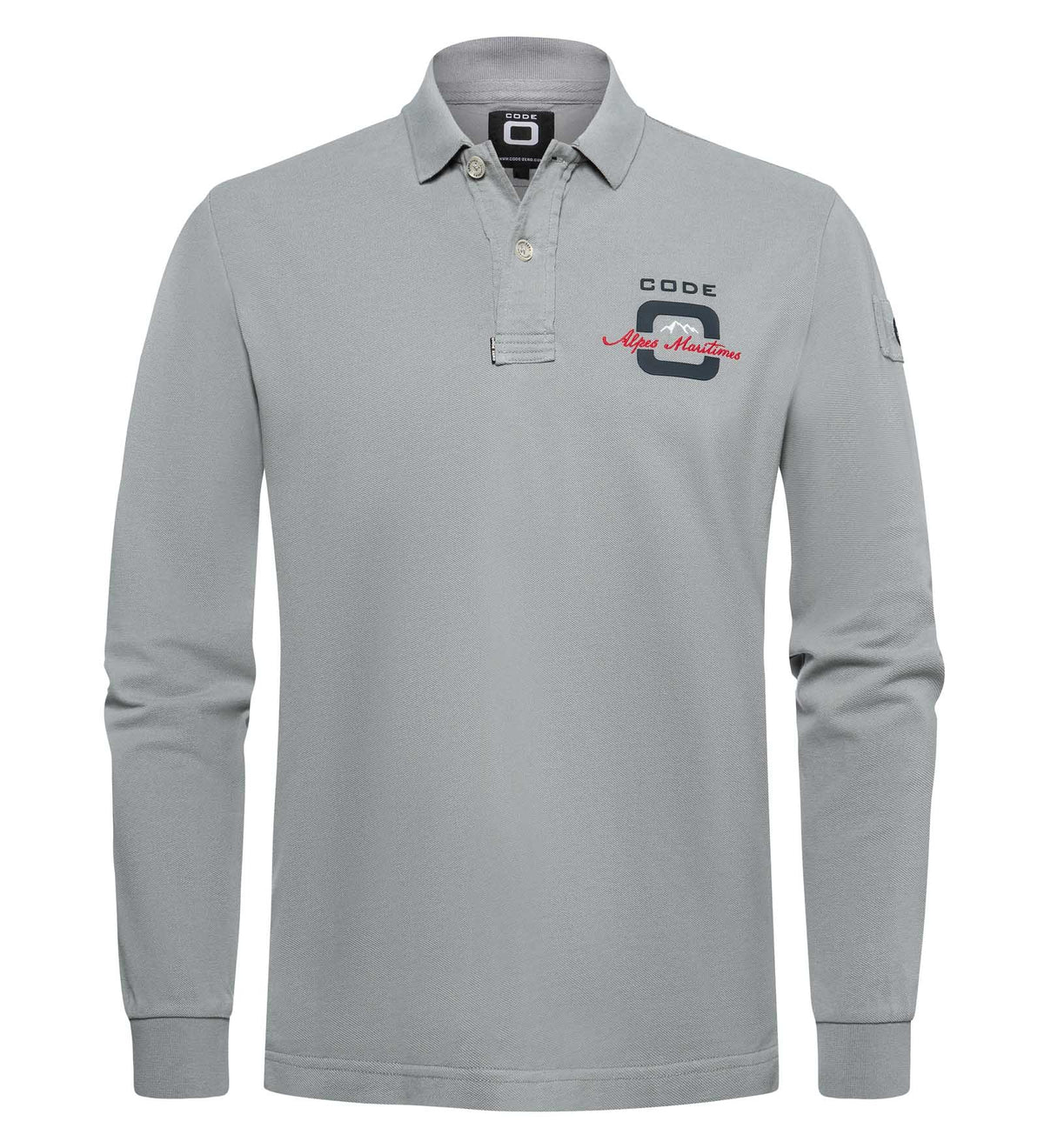 Code Zero Long Sleeve Polo Shirt Men Alpes Maritimes
