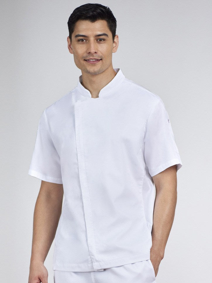 VMG Clothing Mens Alfresco Short Sleeve Chef Jacket