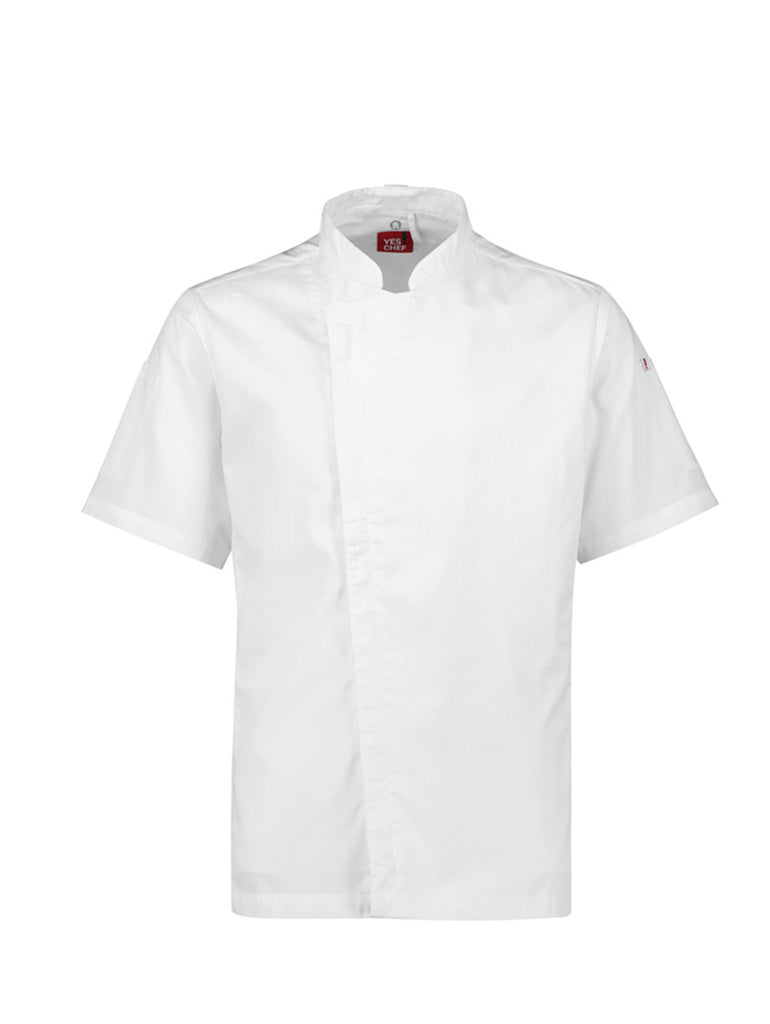 VMG Clothing Mens Alfresco Short Sleeve Chef Jacket