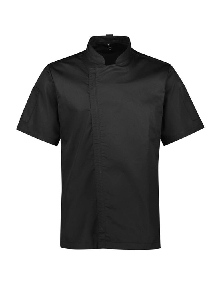 VMG Clothing Mens Alfresco Short Sleeve Chef Jacket