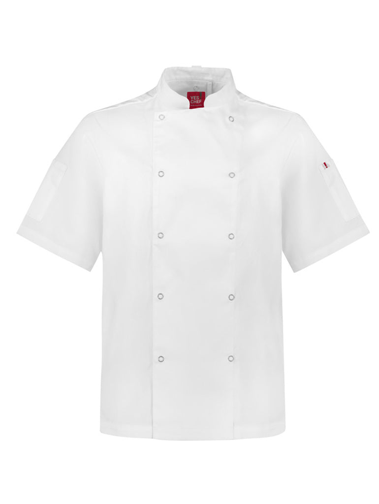 VMG Clothing Mens Zest Short Sleeve Chef Jacket