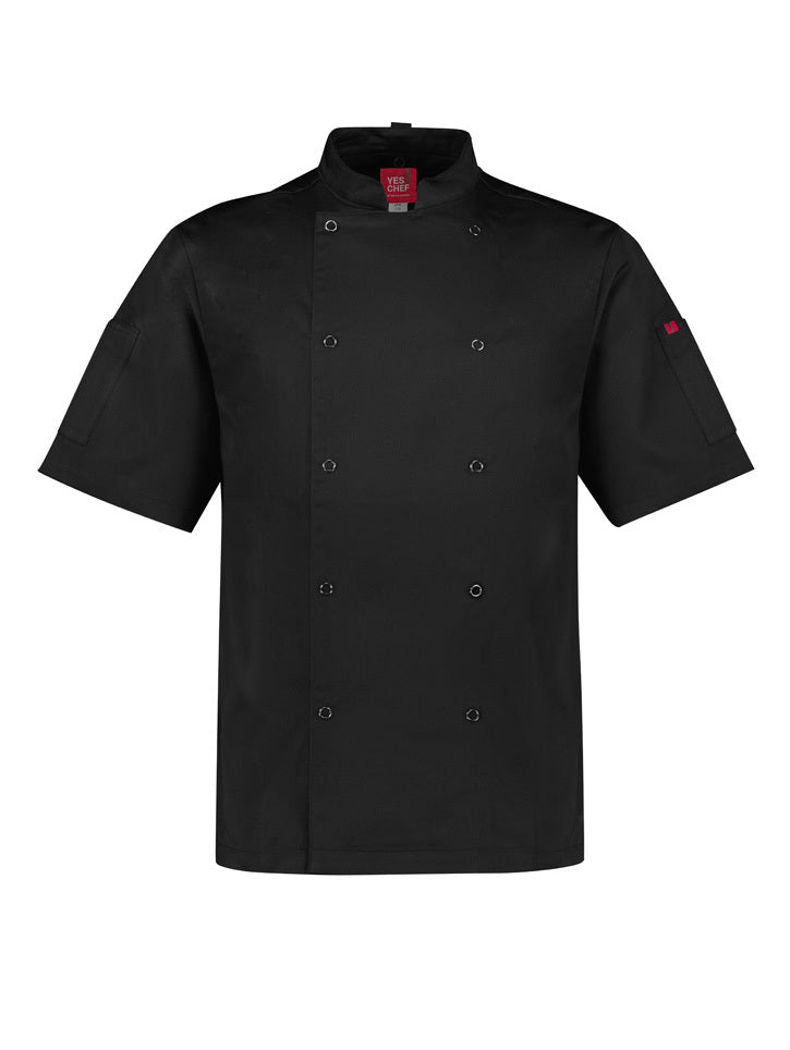 VMG Clothing Mens Zest Short Sleeve Chef Jacket