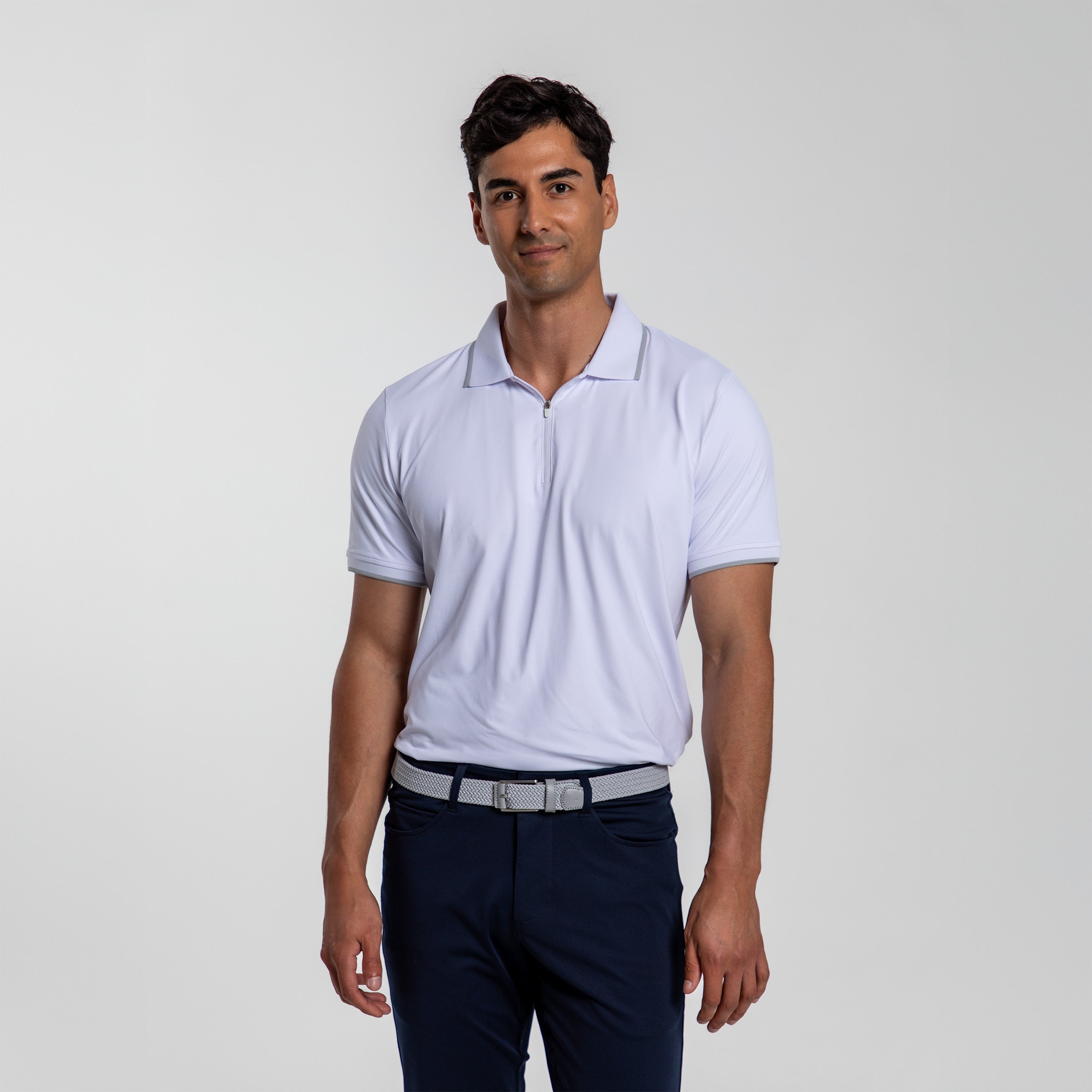 VMG Clothing Wanaka Men's Zip Short Sleeve Polo