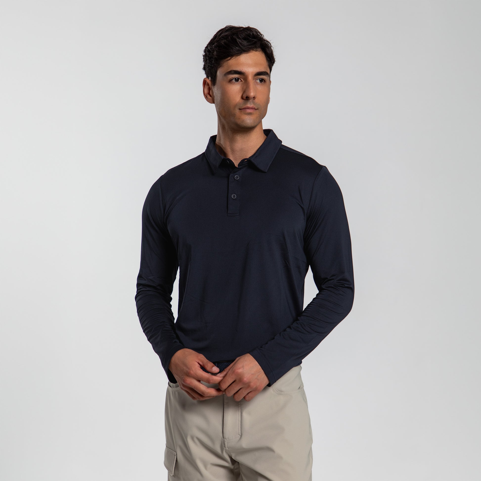 VMG Clothing Moana Men's Long Sleeve Polo