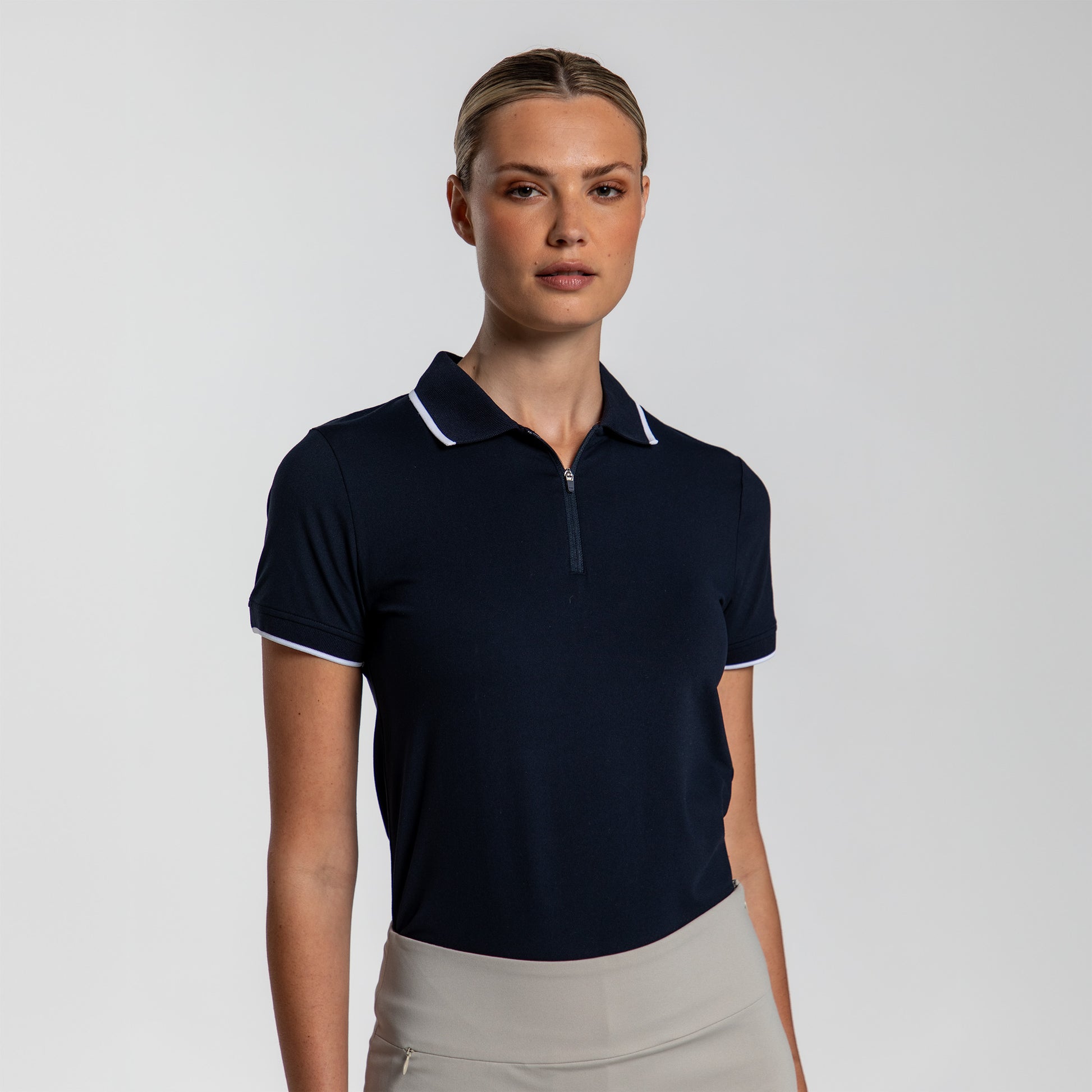 VMG Clothing Wanaka Women's Zip Short Sleeve Polo