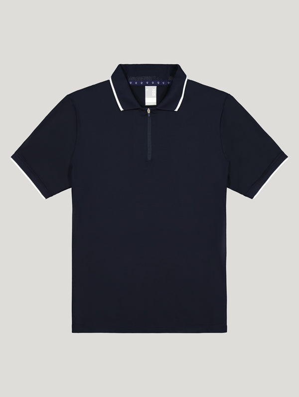 VMG Clothing Wanaka Men's Zip Short Sleeve Polo