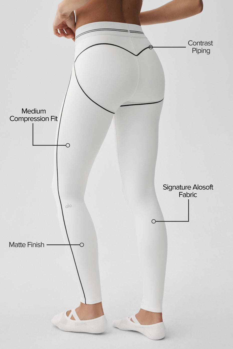 Alo Airbrush High-Waist Heart Throb Legging