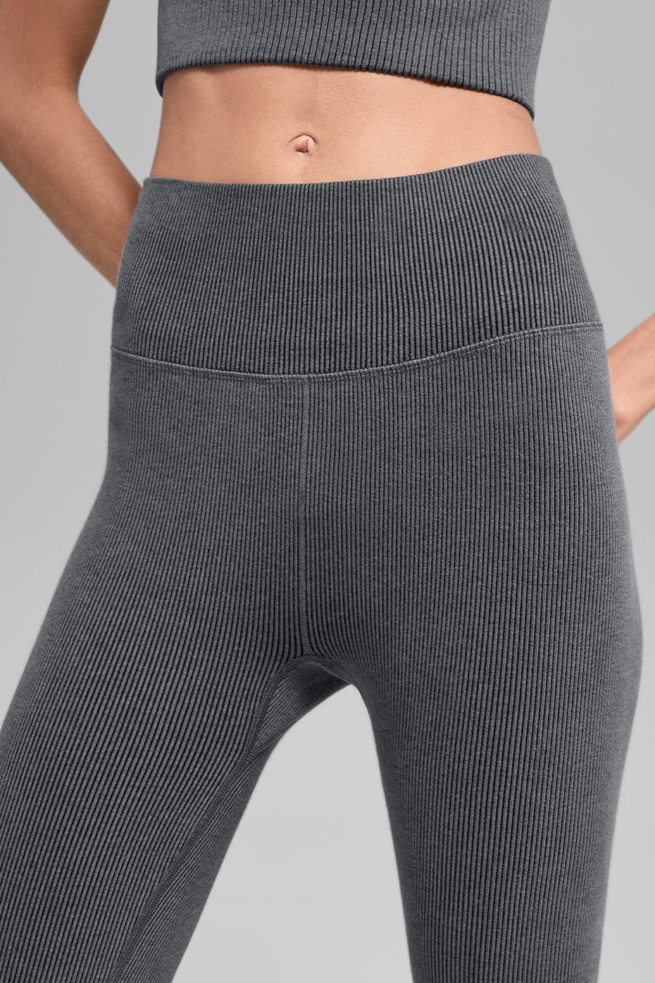 Alo Seamless High-Waist Two Tone Rib Legging