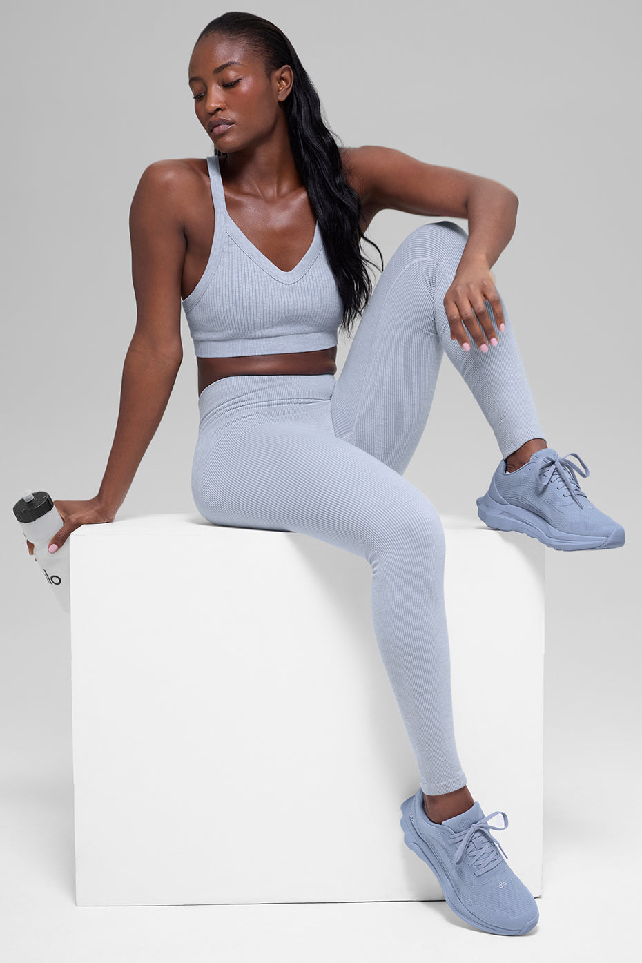 Alo Seamless High-Waist Two Tone Rib Legging