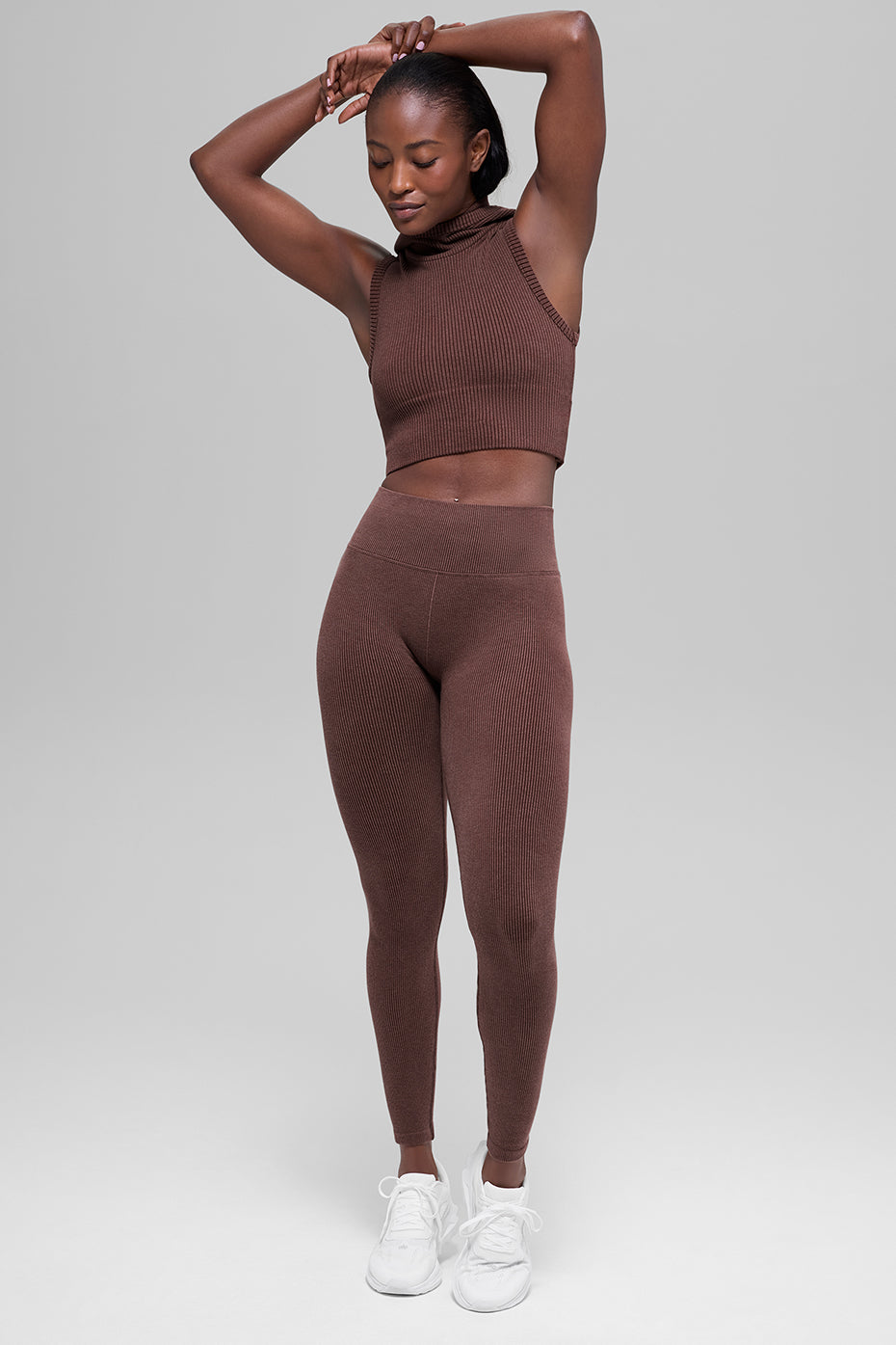 Alo Seamless High-Waist Two Tone Rib Legging